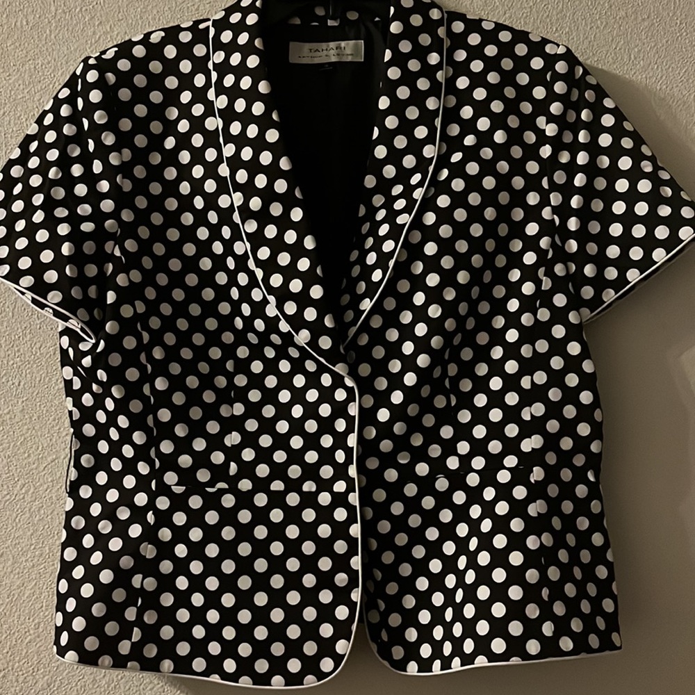 Brown Polka Dot Blazer
